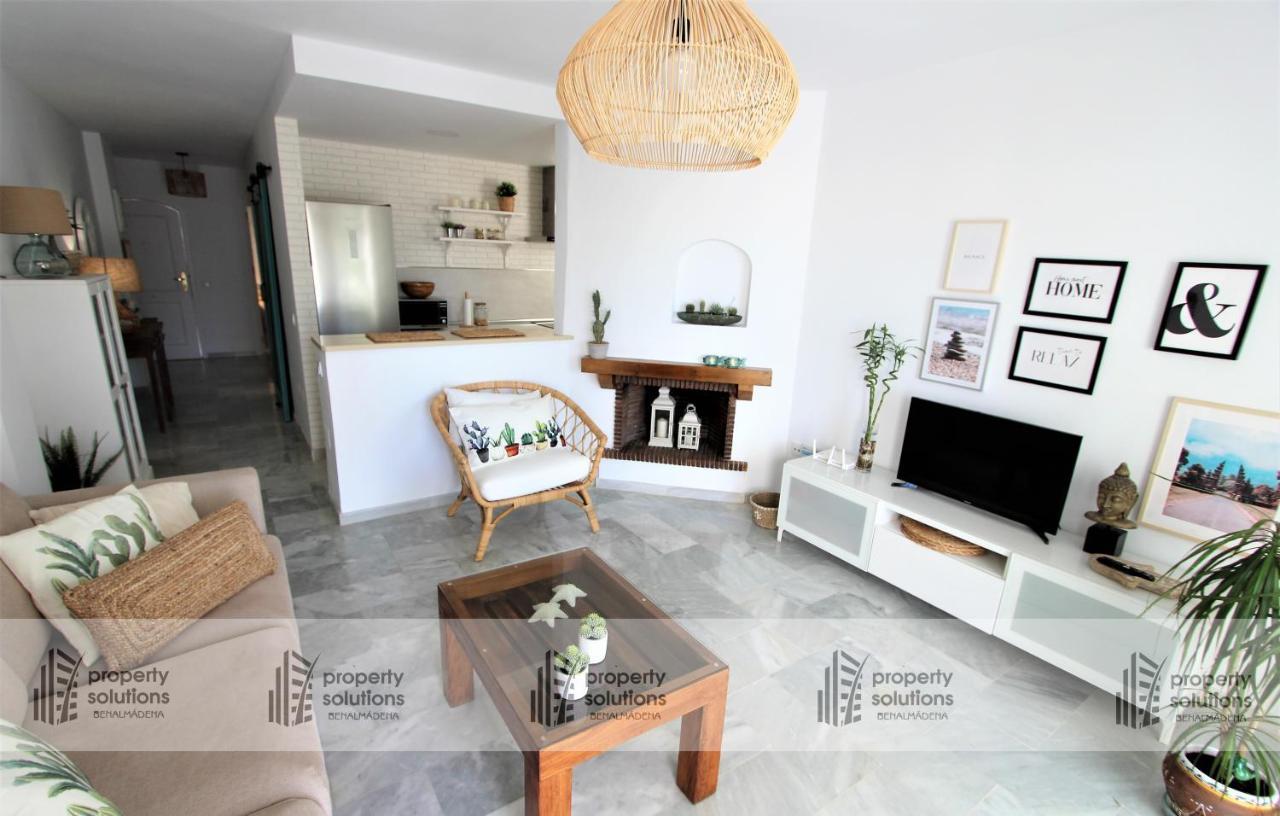 Benalgolf Vista Al Mar - Piscina Y Playa - Cercano A Campo De Golf بينالماذينا المظهر الخارجي الصورة